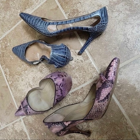 💼 Ann Taylor Leather Purse & Shoe Sets ~ Lovely - Picture 6 of 9